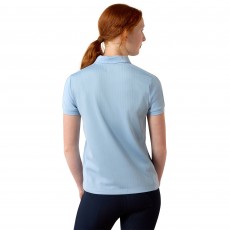 Ariat Youth Bandera 1/4 Zip Short Sleeve Polo (St Tropez)