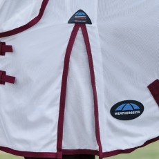 Weatherbeeta ComFiTec Essential Fly Sheet Combo (White/Burgundy)