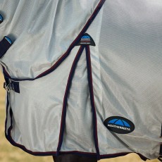 Weatherbeeta ComFiTec Airflow Fly Sheet Detach-A-Neck (Grey/Navy/Burgundy)