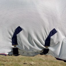 Weatherbeeta ComFiTec Airflow Fly Sheet Combo Neck (Grey/Navy/Burgundy)
