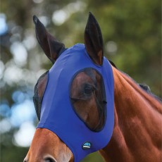 Weatherbeeta Stretch Fly Mask With Ears (Cobalt/Black) Weatherbeeta Stretch Fly Mask With Ears (Cobalt/Black)