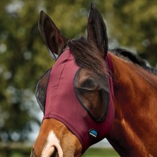 Weatherbeeta ComFiTec Deluxe Stretch Fly Mask With Ears (Burgundy/Black) Weatherbeeta ComFiTec Deluxe Stretch Fly Mask With Ears (Burgundy/Black)