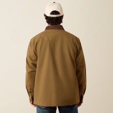 Ariat Mens Retro Canvas Shirt Jacket (Kangaroo)