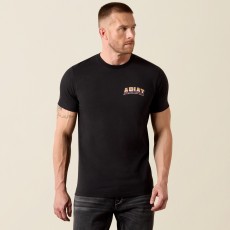 Ariat Mens Country Rock Short Sleeve T Shirt (Black)