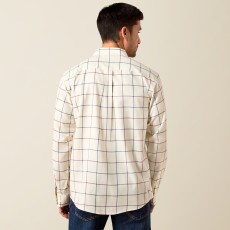 Ariat Mens Clement Shirt (Antique White Plaid)