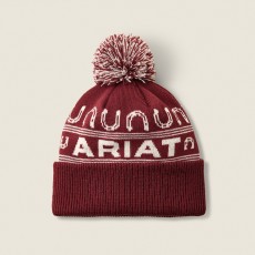 Ariat Womens Apres Ski Beanie (Burgundy) Ariat Womens Apres Ski Beanie (Burgundy)