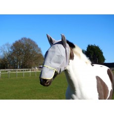 Equilibrium Field Relief Fly Mask Max (Grey/Yellow)