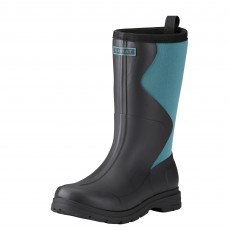Ariat Women's Springfield Rubber Boot (Black/Dusty Teal)
