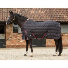 JHL Mediumweight Stable Rug (Black, Burgundy & White)