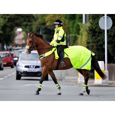 EquiSafety Polite Waterproof Quilted Hi-Vis Wrap Around Rug (Yellow)