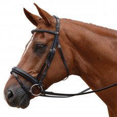 Albion KB Competition Snaffle Bridle with Crank Flash (30mm Thickness)