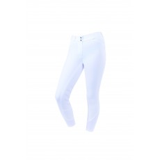 Dublin Ladies Prime Gel Knee Patch Breeches (White)