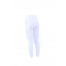 Dublin Ladies Prime Gel Knee Patch Breeches (White)