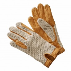 Harry Hall Crochet Back Gloves (Cream)