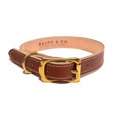 Ralph & Co Siena Leather Dog Collar (Tan)