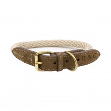 Ralph & Co Braided Rope Dog Collar (Ivory)