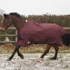 JHL Essential Lightweight Plus Turnout Rug (Navy & Burgundy)