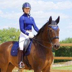 *OUTLET* Woof Wear Ladies Performance Riding Shirt (Navy)