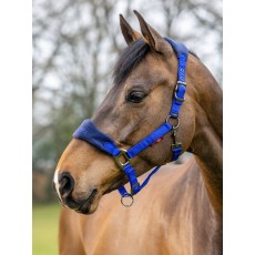 LeMieux Vogue Fleece Headcollar & Leadrope (Navy/Royal Blue)