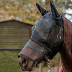 Mark Todd Padded Fly Mask With Nose and Ears (Black)