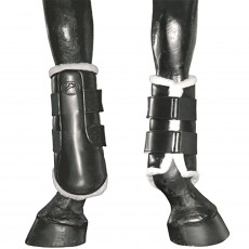 JHL Fleece Lined Horse Boots (Black)