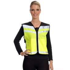 Equisafety Adults Air Waistcoat Please Pass Wide & Slowly (Yellow)