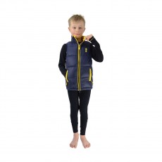 Little Rider Lancelot Padded Gilet by Little Knight  (Navy/Yellow)