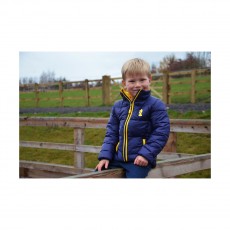 Little Rider Lancelot Padded Jacket by Little Knight  (Navy/Yellow)