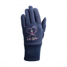 Little Rider Riding Star Children's Winter Gloves (Rapture Rose/Navy)