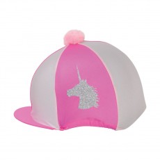 Little Rider Unicorn Glitter Hat Cover  (Cerise/Light Pink)