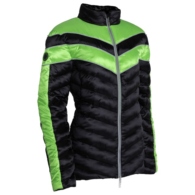 Equisafety Adults Vincenzo Quilted Jacket (Green/Black)