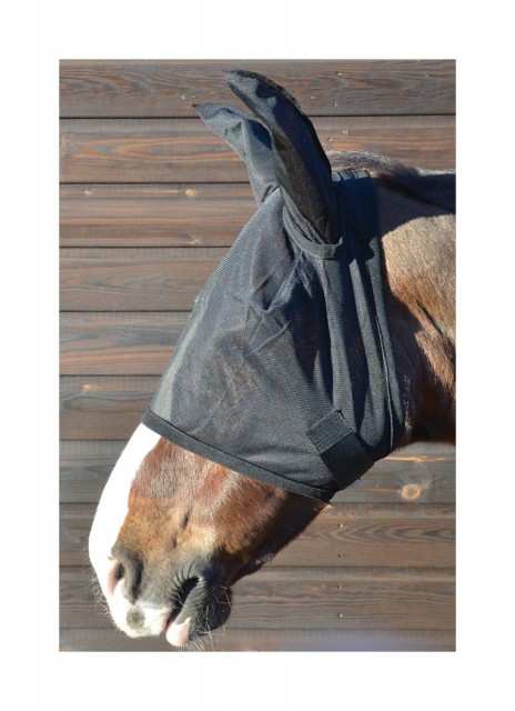 Hy Fly Mask with Ears (Black)