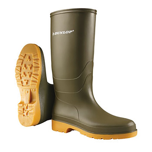 Dunlop Junior Wellies (Dull Green)