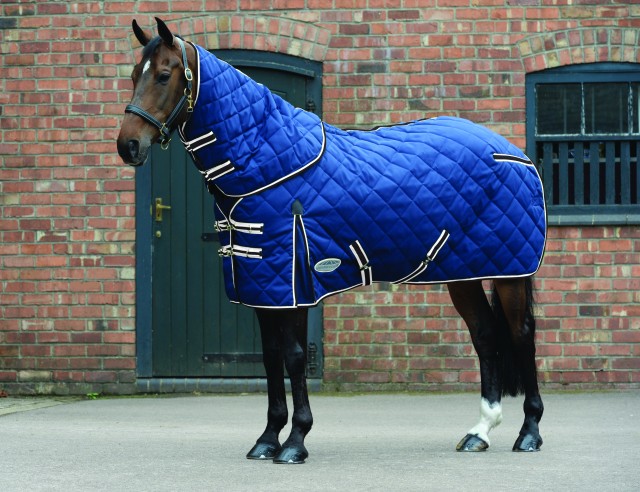 Weatherbeeta ComfiTec Diamond Stable Rug Detach Neck 220g Medium (Blue/Charcoal)