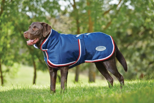 Weatherbeeta Comfitec Parka 1200d Deluxe Dog Coat (Navy/Red/White)