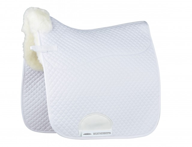 Weatherbeeta Merino High Wither Dressage Saddle Pad (White)