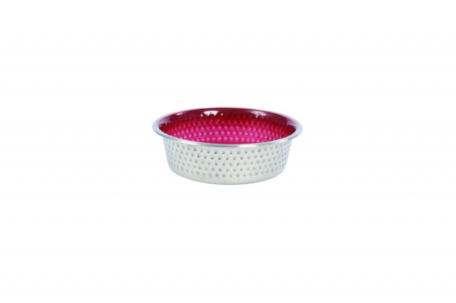 Weatherbeeta Non-Slip Stainless Steel Shade Pet Bowl (Magenta)