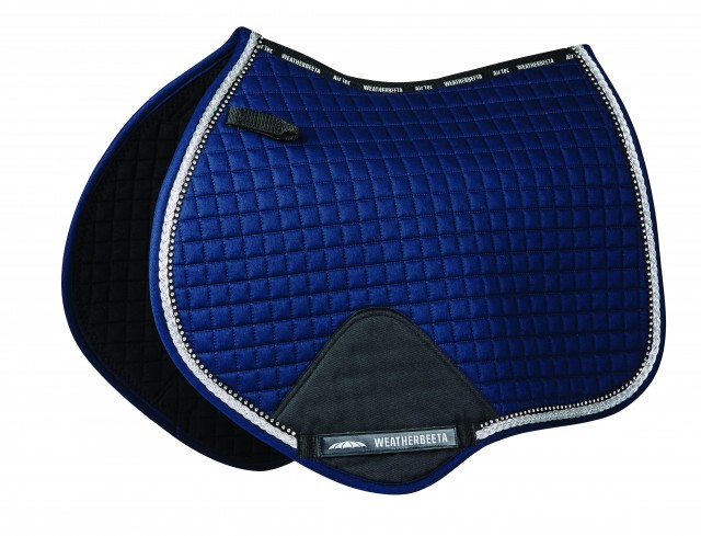 Weatherbeeta Prime Bling Jump Shaped Saddle Pad (Navy)