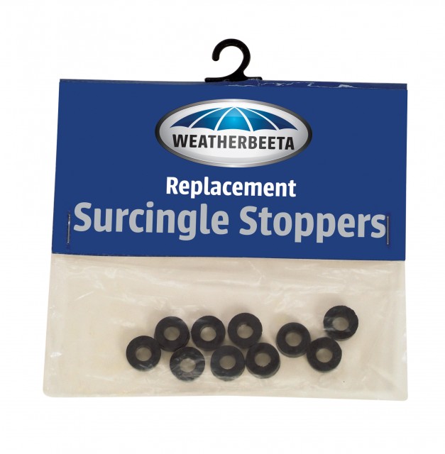 Weatherbeeta Rubber Surcingle Stoppers 10 Pack (Black)