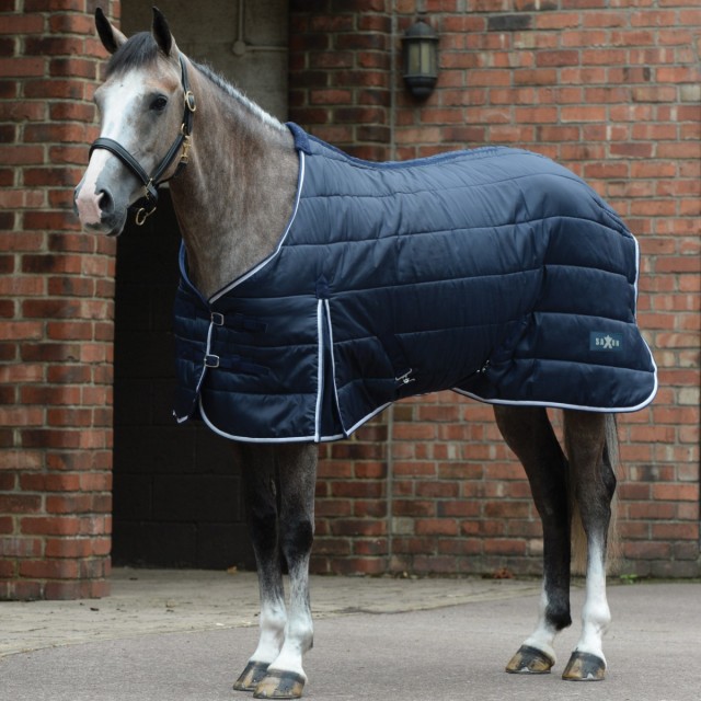 Saxon Channel Stable Rug - Standard - Medium (Navy/White)