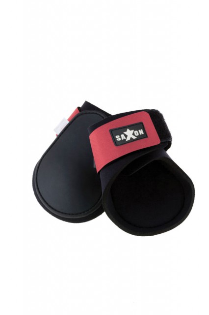 Saxon Contoured Fetlock Boots (Black/Pink)