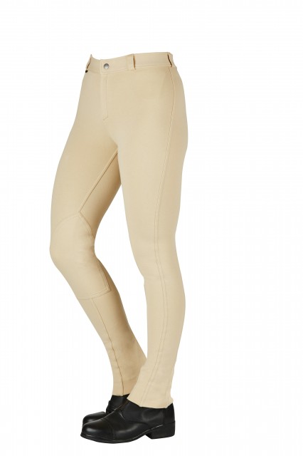 Saxon Warm Up Cotton Jodhpurs II (Beige)