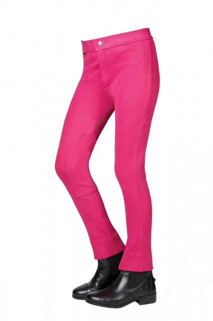 Saxon Warm Up Cotton Jodhpurs II (Fuchsia)