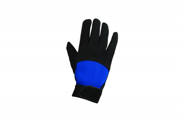 Dublin Adult's Cross Country Riding Gloves II (Black/Blue)