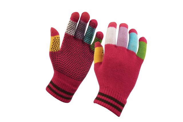 Dublin Adult's Magic Pimple Grip Riding Gloves (Pink Multi)