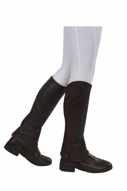 Dublin Adult's Stretch Fit Half Chaps (Brown)