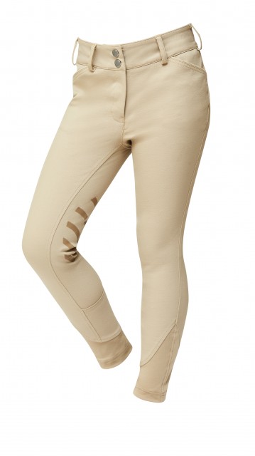 Dublin Child's Prime Gel Knee Patch Breeches (Beige)