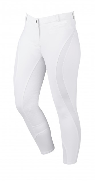 Dublin Ladies Edge Gel Full Seat Breeches (White)