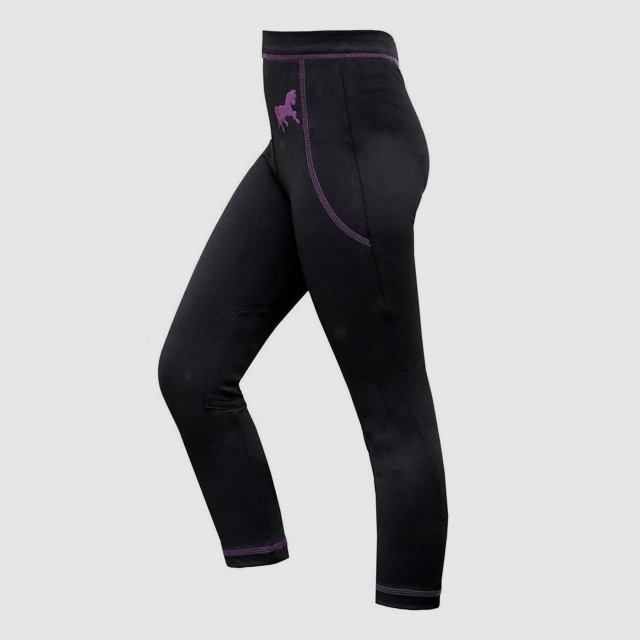 Mark Todd (Clearance) Kids Pull-On Unicorn Jodhpurs (Navy/Purple)