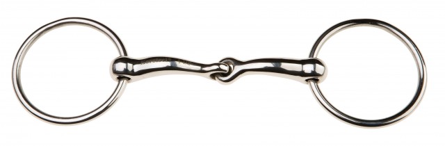 JP Korsteel Stainless Steel Jointed Loose Ring Snaffle Bit